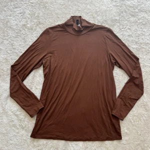 Eileen Fisher Damen Langarm Rollkragen Tunika Oberteil Freizeit Stretchig Spice M - Bild 1 von 10