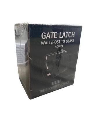 Architects Choice Poly Stainless Steel Wall/Post To Glass Gate Latch - image 1 of 2