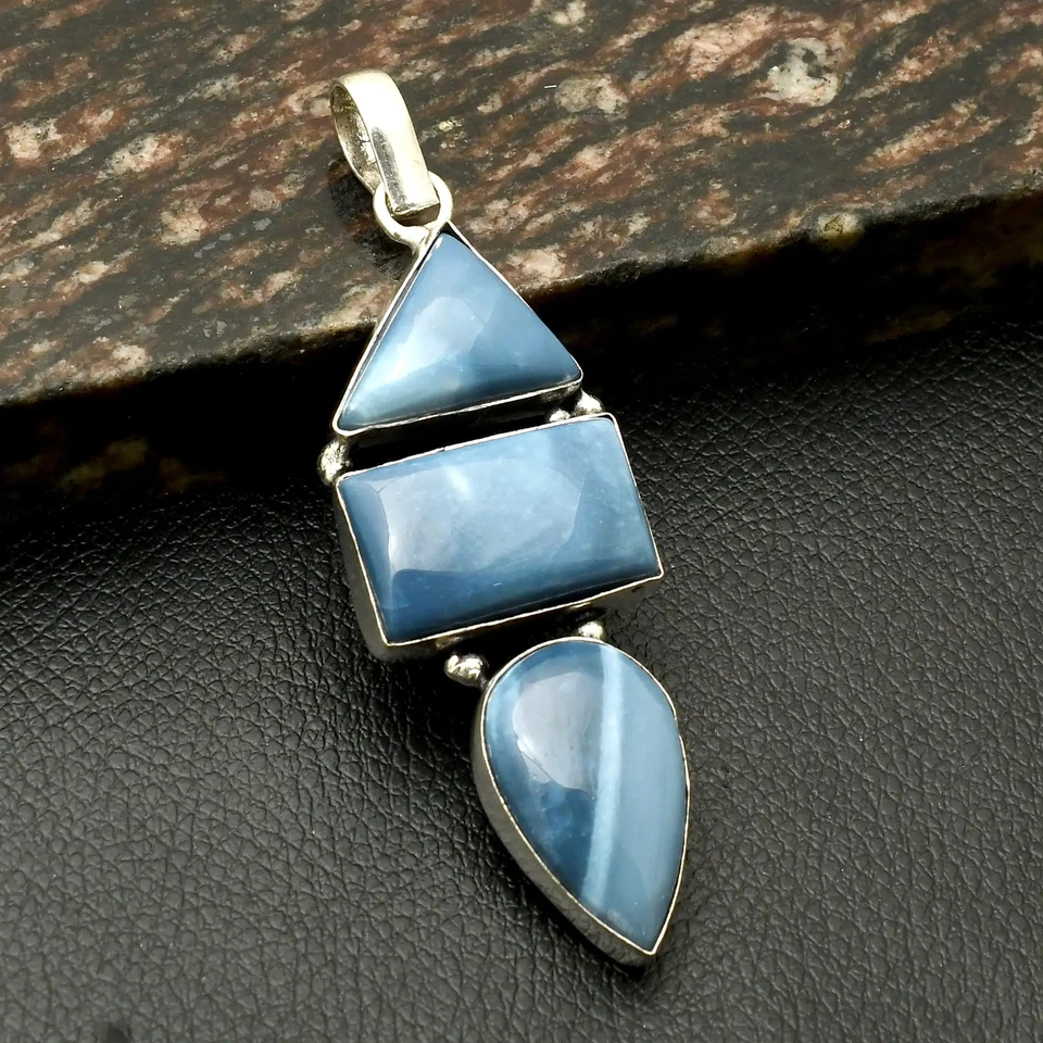 Owyhee Opal Gemstone Handmade Pendant Jewelry Gift For Christmas 3" AP-27001 - Image 1 of 1