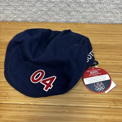 Oficial 2004 EQUIPO OLÍMPICO DE EE. UU. Juegos Olímpicos ROOTS Equipo Nacional Boina Sombrero L/XL Foto 1 de 4
