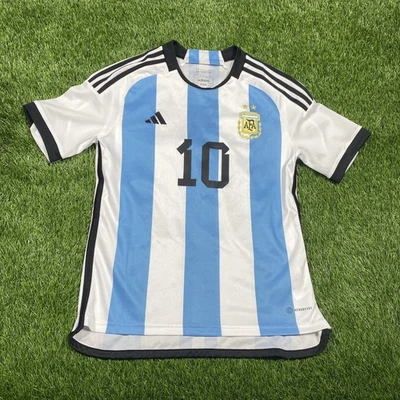 莱昂内尔·梅西阿根廷足球球衣青少年大号13/14阿迪达斯#10  — 第 1/4 张图片