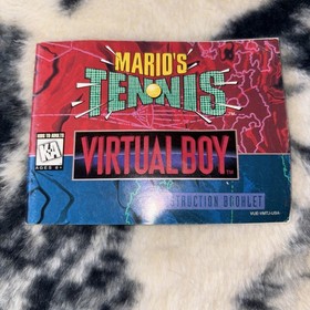 Mario Tennis - Nintendo Virtual Boy - Instruction Manual Only