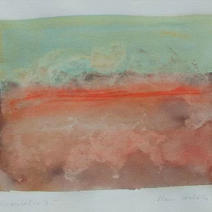 Hans Walther Montalto Italien Abstrakt zeitgenössisch signiert Aquarell 1975 - Bild 1 von 3