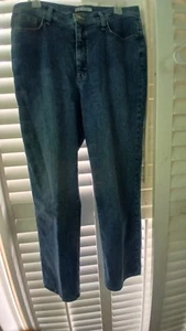Lee Jeans Damen 14 kurz blau Denim perfekte Passform gerades Bein Stretch mittlerer Bund - Bild 1 von 5