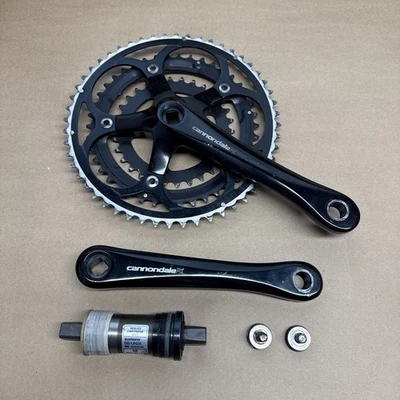 Juego de bielas Cannondale PX 172, mm Triple 74 130 BCD negro Sugino Japón bielas y/BB Foto 1 de 3
