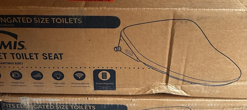 BEMIS HD-7500 Electric Bidet Seat for Elongated Toilets in White