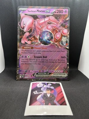 Team Rocket's Mewtwo ex 205 JUMBO Card Holo - Image 1 of 2