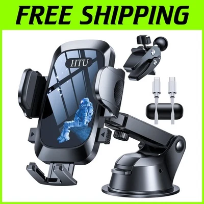 Adjustable Cell Phone Holder for Car - Navy Blue - Image 1 of 4