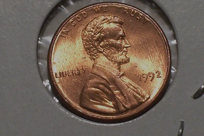1992-P   @ Lincoln Mem. Penny.!!   {From roll} - Image 1 of 4