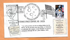 APOLLO 11 25th ANNIV JUL 20,1994 HAND COLORED 15 OF 32 DRC SPACE COVER - Picture 1 of 1