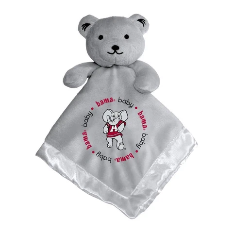 Alabama Crimson Tide Gray Security Bear Baby Blanket [NEW] NCAA Plush Teddy Cover
