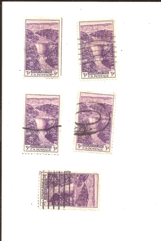 US 3 Cent Stamps Scott #774 Lot of 5 Canceled Vintage US 3 Cent Stamps (5) Cover