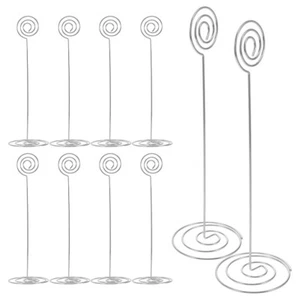 10 Pcs Hochtischregal Fotohalterständer Kartenhalter Aus Metall Büro - Bild 1 von 12