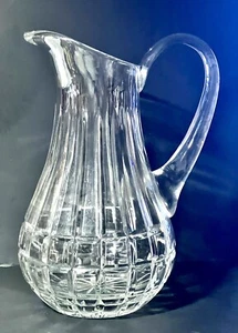 Jarra Badash Plomo Cristal Patrón Alicia 10”h x5.5”w 4 Lb 5 Oz. Polonia Vertical - Imagen 1 de 20