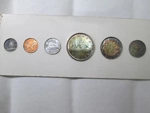 1953 CANADIAN PROOF LIKE SET UNCIRCULATED & ORIGINAL PACKAGING SMALL DATE HALF - Picture 1 of 3