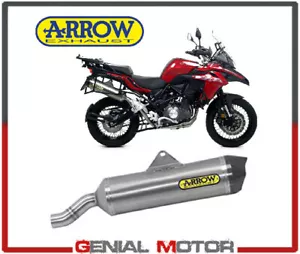 Terminale di Scarico Arrow Allu Omol Race Fonde Carb Benelli TRK 502 X 2018 2020 - Imagen 1 de 5