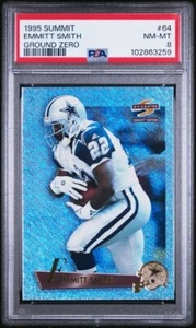 1995 Summit EMMITT SMITH Dallas Cowboys GROUND ZERO Parallel PSA 8 Pop 4 Low - Bild 1 von 2
