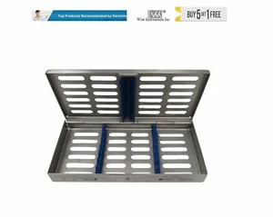 Dental Surgical Implant Cassette 7 instruments Sterilization Cassette, Easy-Open - Picture 1 of 2