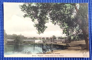 Vtg Scene The Beautiful Sites of Marne Bridges Bicycles Marne France Postcard - Picture 1 of 2