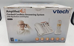 VTech VTSN5147 Amplified Corded/Cordless Answering System Big Buttons & Display - Zdjęcie 1 z 15