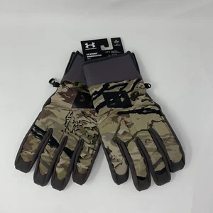 Size XL Under Armour Mens GoreTex Mid Season Windstopper Hunt Gloves 1318575-999 - Picture 1 of 3