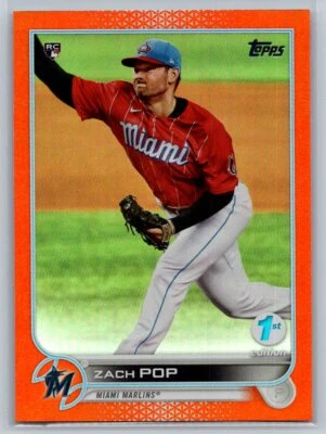 2022 Topps 1st Edition #108 Zach Pop Orange Foil - Image 1 of 2