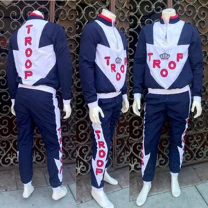 Herren Troop Navy | Weiß | Rot Windbreaker Mode Trainingsanzug Neu mit Etikett - Bild 1 von 8