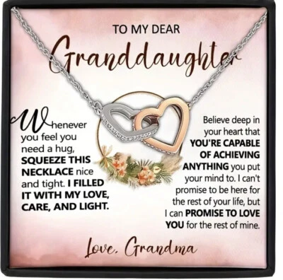 Collar corazón a mi nieta regalo de abuela para nieta Foto 1 de 4