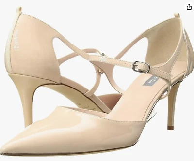 SJP Sarah Jessica Parker Nude Patent Leather Heels – Size 9.5 US - Image 1 of 4