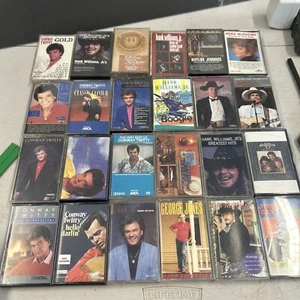 Lot of 24 Conway Twitty, Hank Williams Jr., George Strait, George Jones, Etc. - Picture 1 of 5