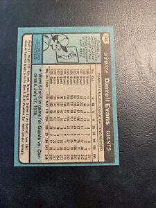 #145 Darrell Evans San Francisco giants 1980 Topps Baseball Card Cb20
