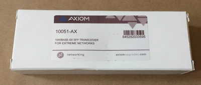 Axiom 10051-AX 1000BASE-SX 550m 850nm SFP Transceiver for Extreme Networks 10051 - Image 1 of 3