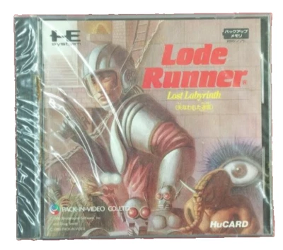 Pack-in-video NEC PC-Engine Lode Runner Lost Labyrinth HuCard - Japan Retro Game - Image 1 of 4