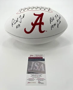 RICHARD TODD ALABAMA CRIMSON TIDE SIGNED FOOTBALL JSA WITNESS COA W/ INSC - Picture 1 of 4