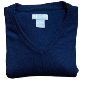 JCP Women’s Size L Merino Wool V-Neck Sweater Long Sleeve Extra Fine - Picture 1 of 7