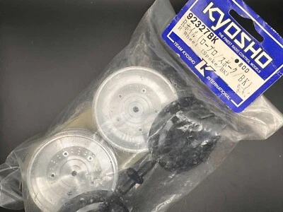 Kyosho Superten GP10 2-Piece Black 6 Spoke Wheel Set 92327BK 92327 Neu Vintage - Bild 1 von 2