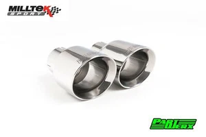 Milltek Polished Dual GT100 Exhaust Tips for Ford Focus MK2 MK3 ST - Picture 1 of 2