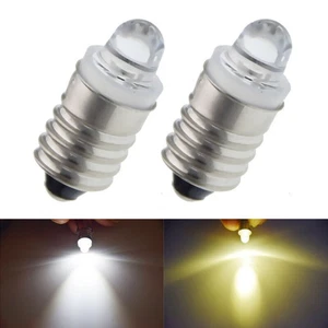 LED Bulb 3V 12V E10Screw Lamp Replacement For Torch Flashlight Light Warm/White - Picture 1 of 12