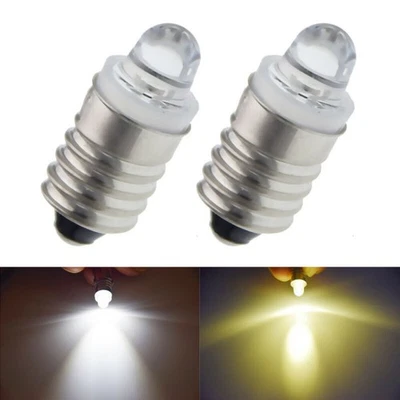 LED Bulb 3V  E10Screw Lamp Replacement For Torch Flashlight Light Warm/White - Image 1 of 4