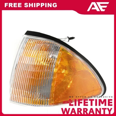 Luz de esquina transparente y ámbar lente lado del conductor para Ford Mustang 1987-1993 Foto 1 de 4