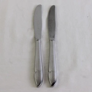 Lot of 2 Oneida Silver Oneidacraft Profile Stainless Pattern Dinner Knives 8.5" - Picture 1 of 5