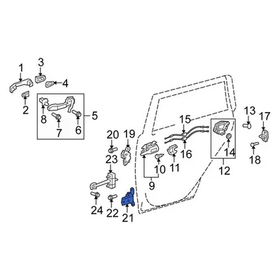 For Scion xB 2008-2015 Scion 6878052031 Rear Left Lower Door Hinge — 第 1/3 张图片