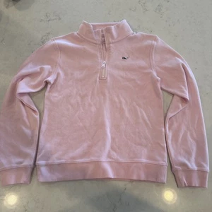Vineyard Vines Girl’s Pink 1/4 Zip Pullover Shep Shirt Small 7-8 Preppy Coastal - Picture 1 of 7
