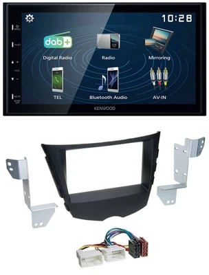 Kenwood 2DIN Bluetooth MP3 USB DAB Autoradio für Hyundai Veloster FS ab 2011 - Bild 1 von 4