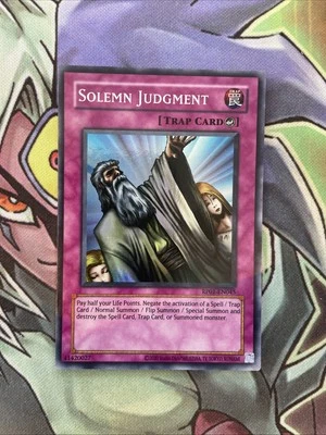 RP01-EN045 Solemn Judgment Super Rare Unlimited Edition NM Yugioh Card - Image 1 of 2