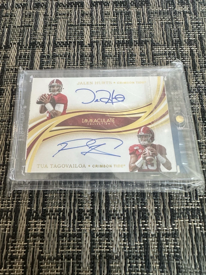 Imaculate Collection Jalen Hurts And Tua Tagovailoa Auto /25 Super Bowl Rookie - Image 1 of 2