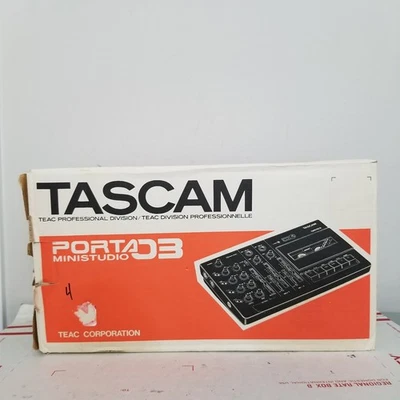 Tascam Porta 03 Ministudio 4 Track Cassette Recorder In Box w/ Power Supply - Image 1 of 4