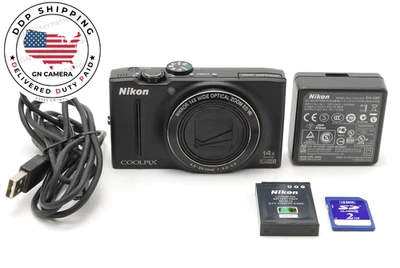 Образец снимка 📸 [почти как новый] Nikon COOLPIX S8200 16.1MP цифровой камеры черный Япония - Изображение 1 из 4