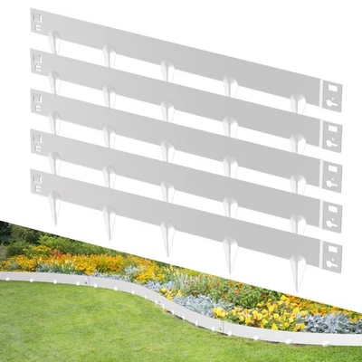 Rasenkante 5-50m Stahl Beetkante Rabattenzaun Beet Zaun Wurzelsperre - Bild 1 von 4