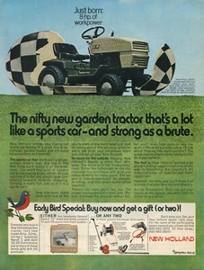 1972 Print Ad of Sperry Rand New Holland NH Model S-8 Garden Tractor Lawn Mower - Picture 1 of 2